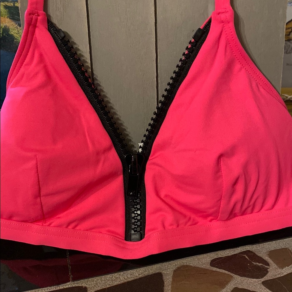 Michael Kors Pink Zippered Bralette